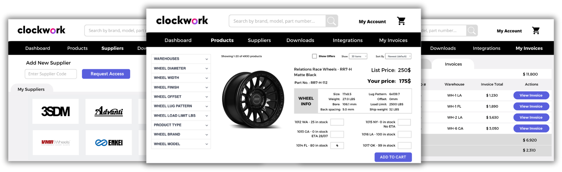 Clockwork storefront and admin previews